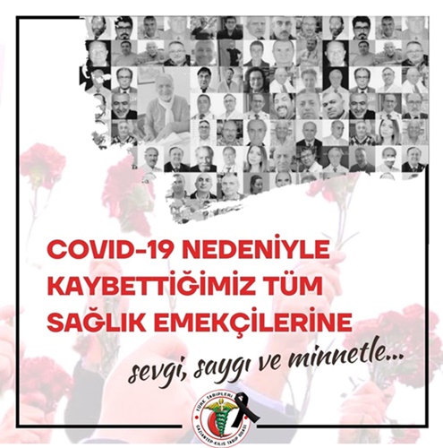 1 NİSAN COVID-19 NEDENİYLE KAYBETTİĞİMİZ HEKİM VE SAĞLIK ÇALIŞANLARINI SEVGİ,SAYGI VE MİNNETLE ANIYORUZ.